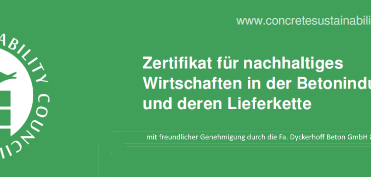 Umweltzertifikat für nachhaltiges Wirtschaften